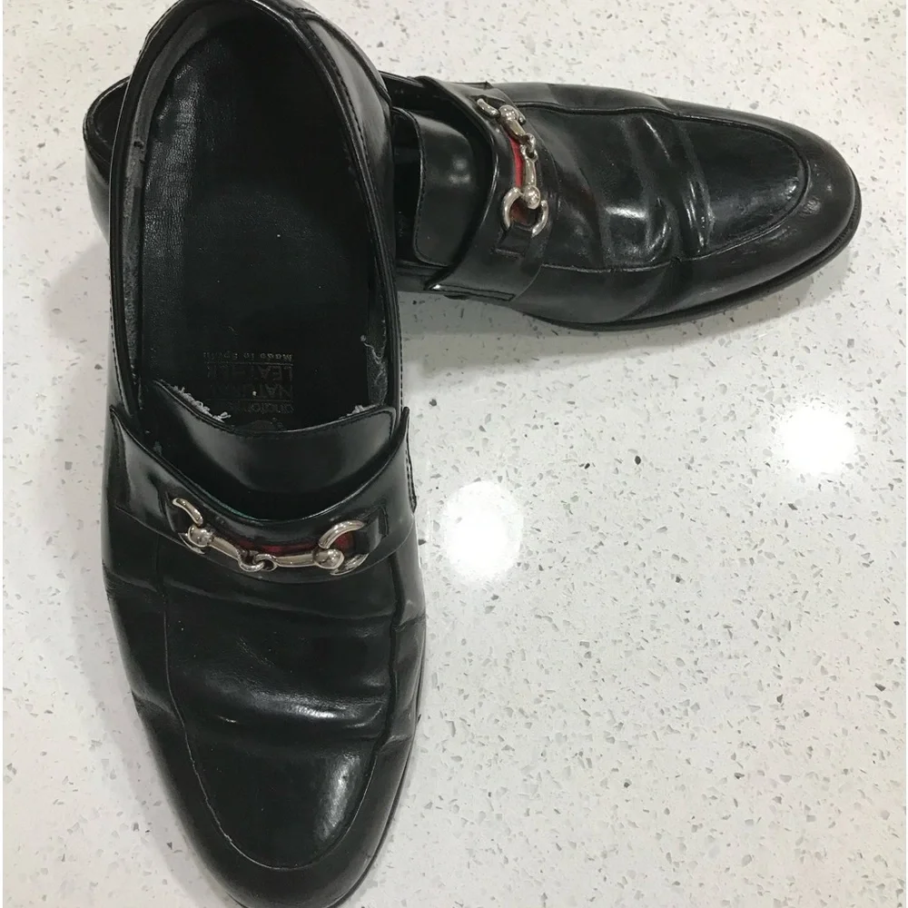 Gucci Black Horse-bit Loafers Gucci Size 10.5 VINTAGE  PAIR WITH JEANS